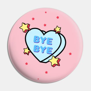 Bye Bye Break up Heart Pin