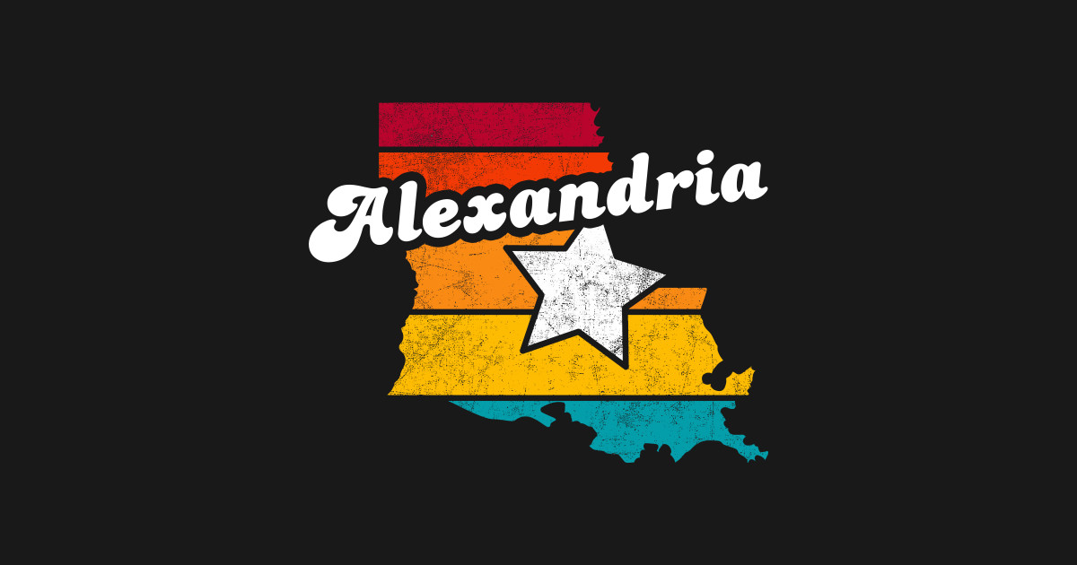 Alexandria Louisiana Vintage Distressed Souvenir - Alexandria Louisiana - Posters and Art Prints ...