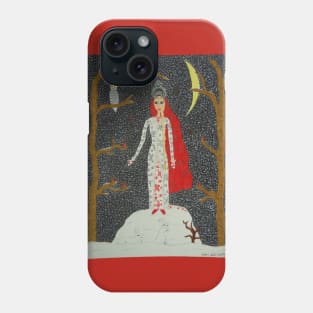 Snow Maiden (Red Version) Phone Case