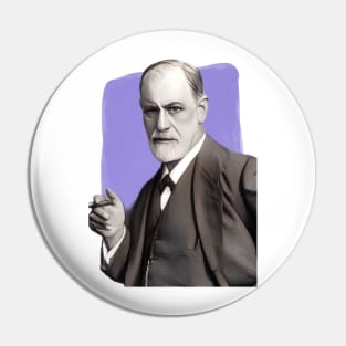 Austrian Neurologist Sigmund Freud illustration Pin