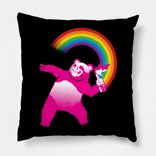 Panda Molotov Pillow by Tobe_Fonseca