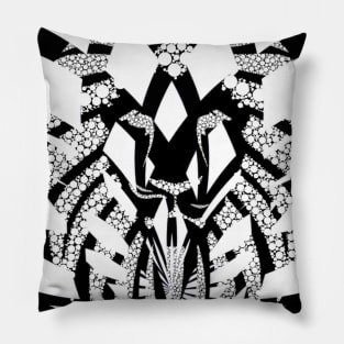 Black and white graphic print Pillow