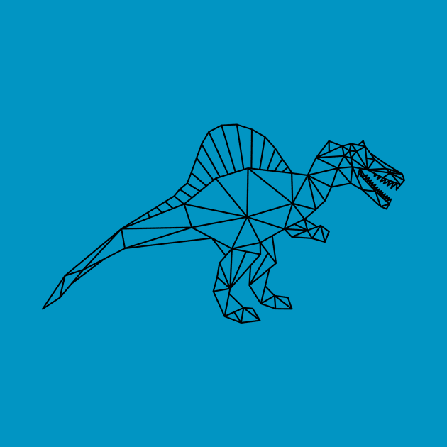 Prehistoric Geometric Low poly dinosaur by DimDom