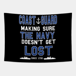 Coast Guard Making Sure The Navy Doesn't Get Lost Since 1790 Tapestry