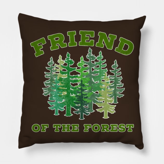 Friend Of The Forest Pillow by LittleBunnySunshine