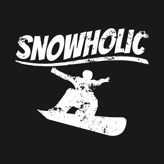 Snowboard Snowholic Winter Mountains Snow Gift by JeZeDe