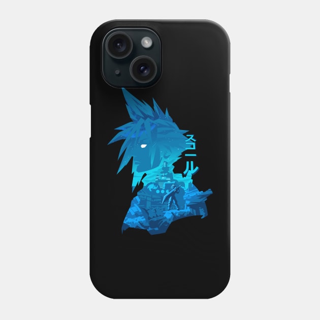 Strife Final Fantasy Negative Space Phone Case by My Kido