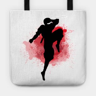 Ninja Striking Action Pose - Japanese Martial Arts Tote