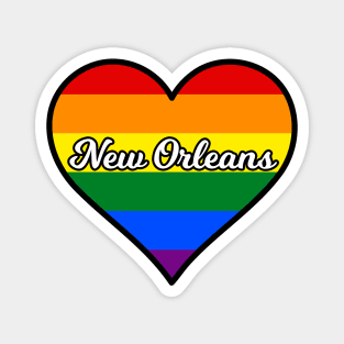 New Orleans Louisiana Gay Pride Heart Magnet