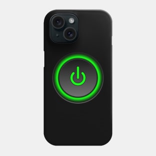 Neon Green Start Button Phone Case