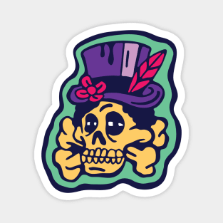 Voo Doo Skull Head Magnet