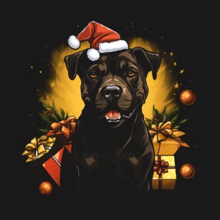 Christmas pitbull T-Shirt