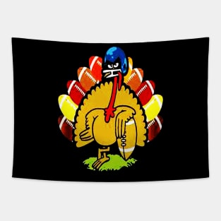 Turkey Football Thanksgiving Tapestry