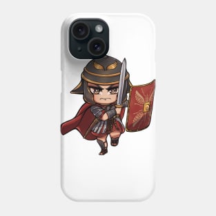 Cute Roman Empire Legionary Infantry Foot Soldier Charging - History Ancient Rome - Chibi Phone Case