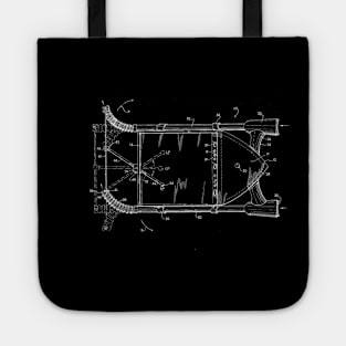 Jet Propelled Boat Vintage Patent Hand Drawing Tote