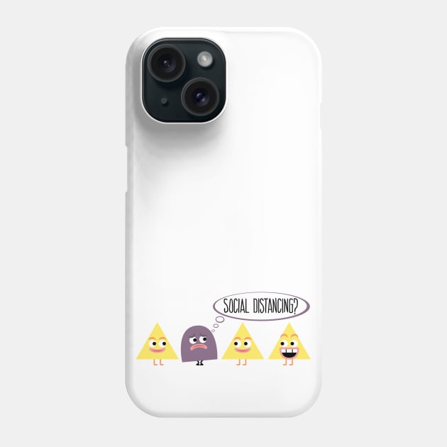 Social Distancing Cartoon Phone Case by HappyLand