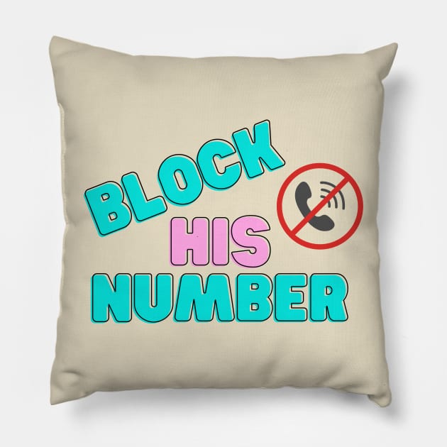 Break Up and Block Pillow by MagicalAuntie