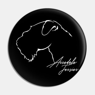 Airedale Terrier profile dog lover gift Pin