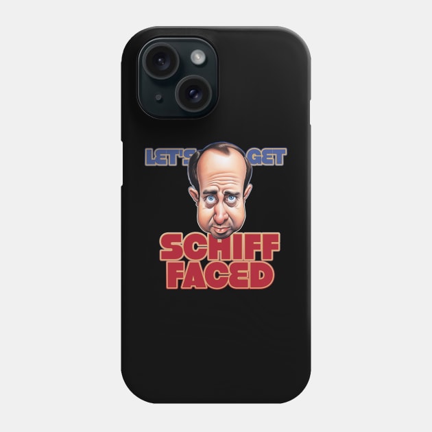 Let's get Schiff Faced Adam Schiff Caricature Phone Case by DanielLiamGill