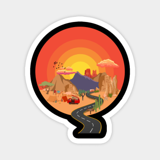 Rocky Sunset Magnet