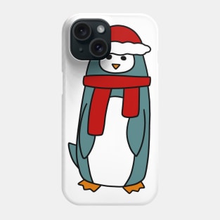 Tall Winter Penguin Phone Case