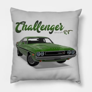 Challenger RT green front Pillow