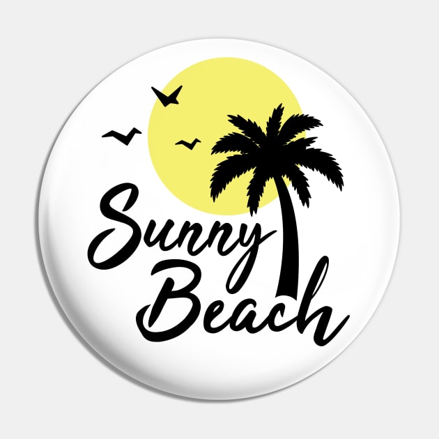 Sunny Beach Pin by ThyShirtProject - Affiliate