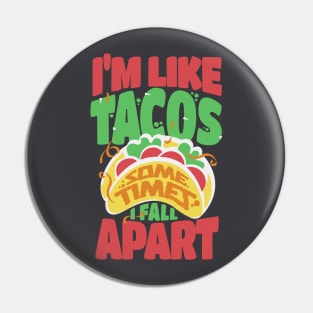 Taco fall apart food funny humour Pin