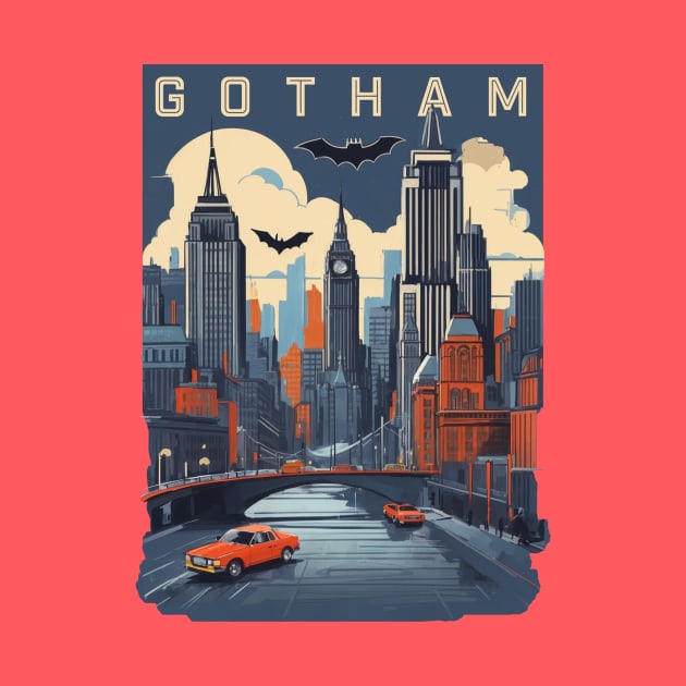 Retro Design Gotham by huefinder