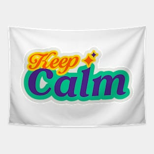 Keep Calm Self Motivation Quote Tapestry