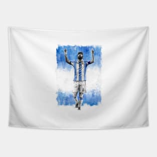 Leo Messi -  Argentina - Football Artwork Tapestry