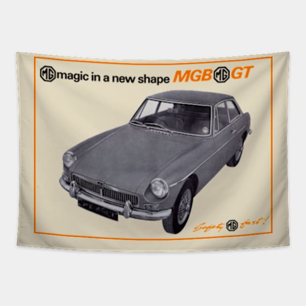 MG MGB GT - brochure Tapestry by Throwback Motors