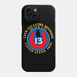 13th Infantry Divison - Black Cat Phone Case