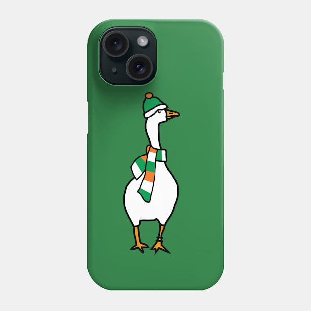 Irish Goose on St Patricks Day Phone Case by ellenhenryart