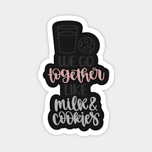 Milk and Cookies Valentine Magnet