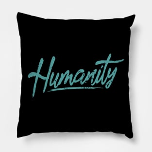 'Humanity' Refugee Care Rights Awareness Pillow