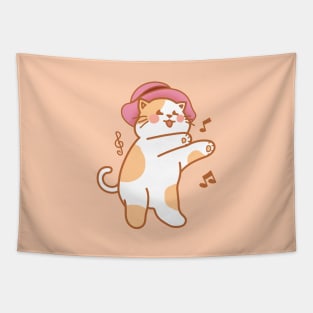 Baby cat dance Tapestry