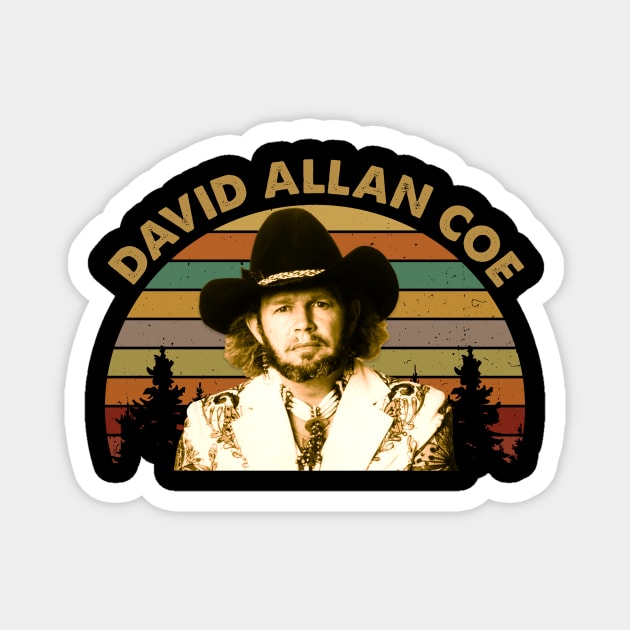 David Allan Coe Magnet by FrancisMcdanielArt