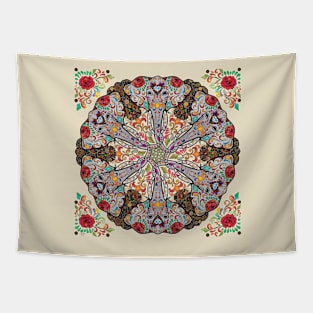 Mandala Elephants Tapestry