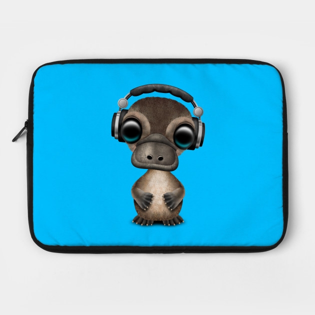 Cute Baby Platypus Deejay Wearing Headphones Baby Platypus Laptop Case Teepublic Besides good quality brands, you'll also find plenty of discounts when you shop for perry platypus during big sales. teepublic