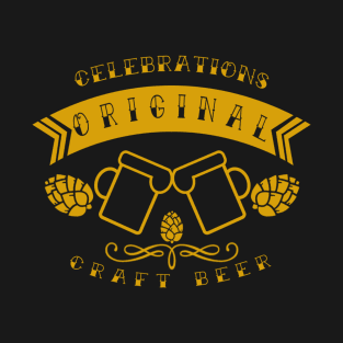 Craft Beer Celebrations Gold T-Shirt