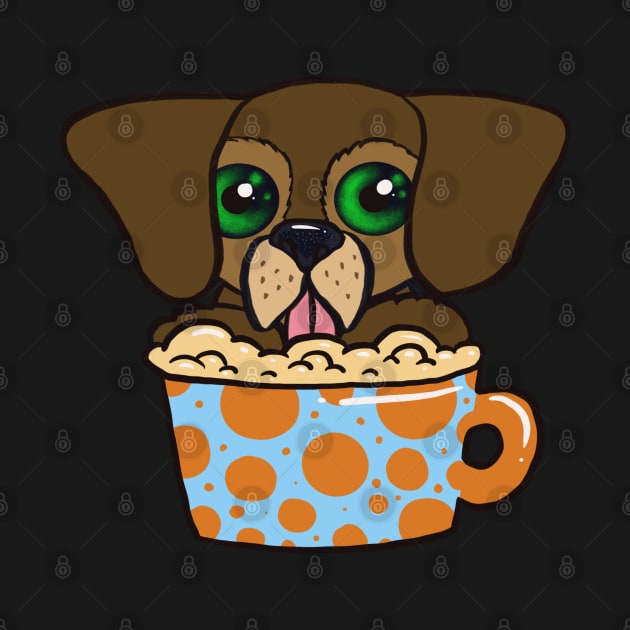 Pup In A Cup by The Neon Seahorse