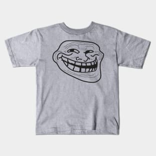 sad troll face | Kids T-Shirt