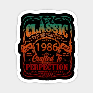 Vintage 1986 Limited Edition 38 Year old 38th Birthday Magnet