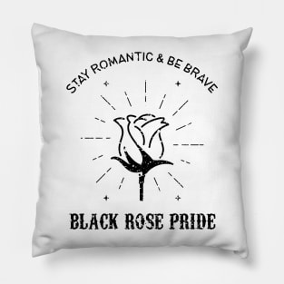 Black Rose Pride Pillow