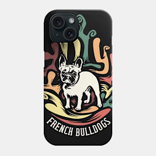 French Bulldogs | Retro design for Dog Lovers Phone Case