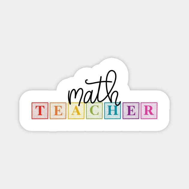 math teacher Magnet by nicolecella98