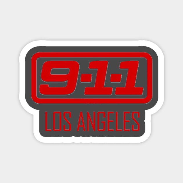 9-1-1 LA logo Magnet by Sara93_