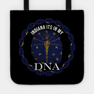 Indiana Its In My DNA - Hoosier Flag - Gift for Hoosier From Indiana Tote