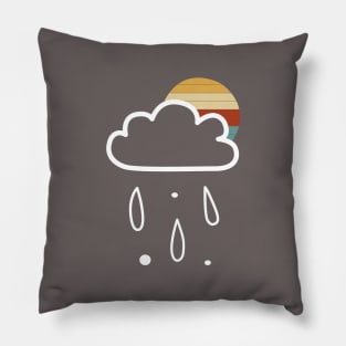 winter funny cloud t-shirt ,White color Pillow